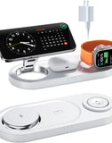 3-in-1 Wireless Charging Pad — 15W Fast Charging Station for Phone, Smart Watch & Earbuds