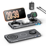 3-in-1 Wireless Charging Pad — 15W Fast Charging Station for Phone, Smart Watch & Earbuds