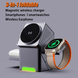 3-in-1 Wireless Charging Pad — 15W Fast Charging Station for Phone, Smart Watch & Earbuds