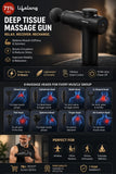 Cordless Massage Gun – Deep Tissue Percussion Massager | Portable & Rechargeable