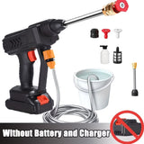 Cordless Car Washer Gun — Double Battery High Pressure Water Spray Gun | Portable Car Cleaning Tool