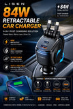 All-in-1 Retractable Multi Charging Cable | Fast Charge for iPhone, Android & Type-C Devices