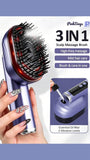 Steam Brush | Rechargeable Detangling Tool with Oil .