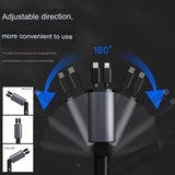 All-in-1 Retractable Multi Charging Cable | Fast Charge for iPhone, Android & Type-C Devices